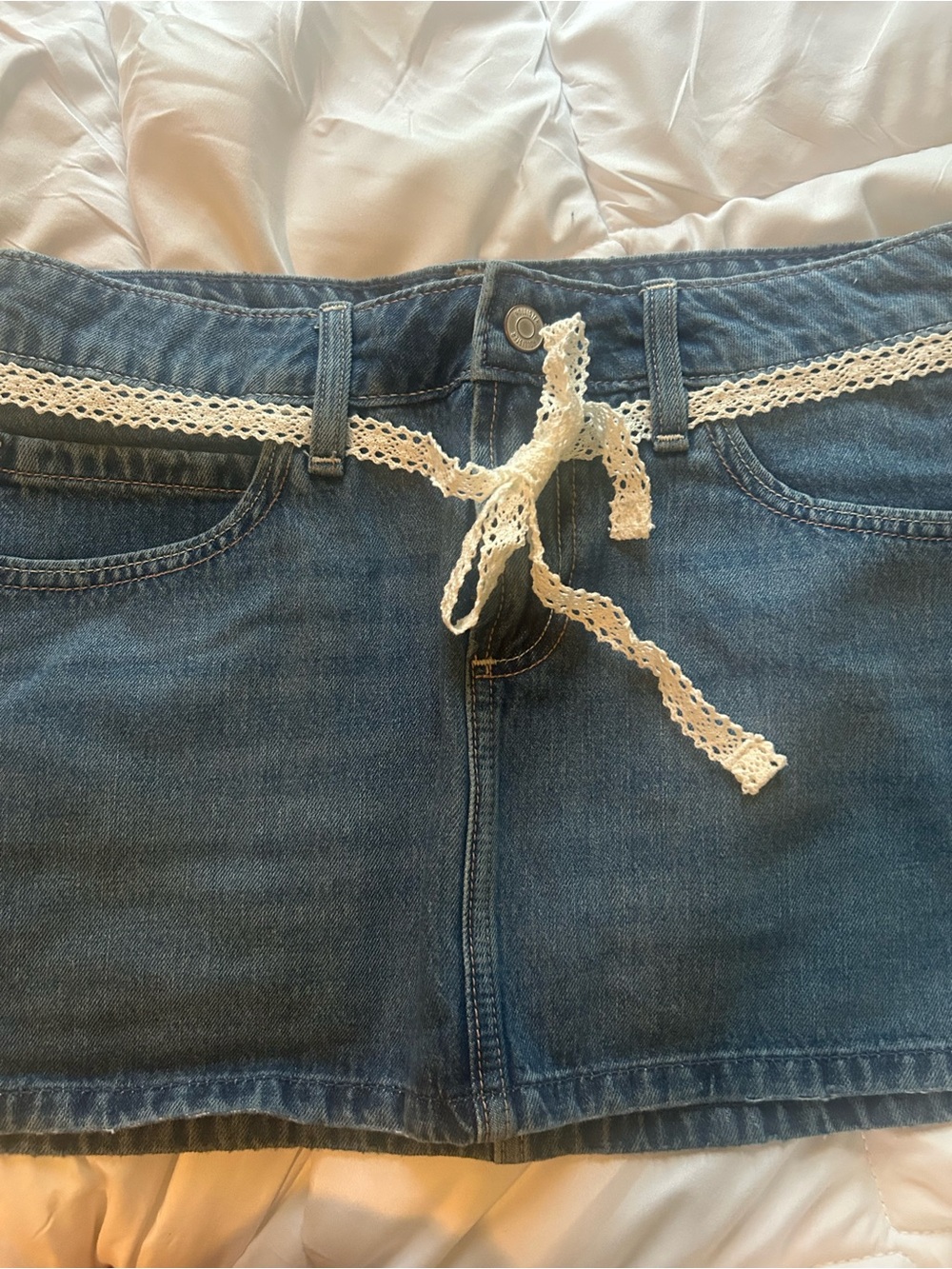 Hollister Denim Mini Skirt